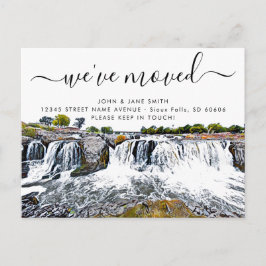 Postal de Invitación móvil de cascada de Sioux Fal