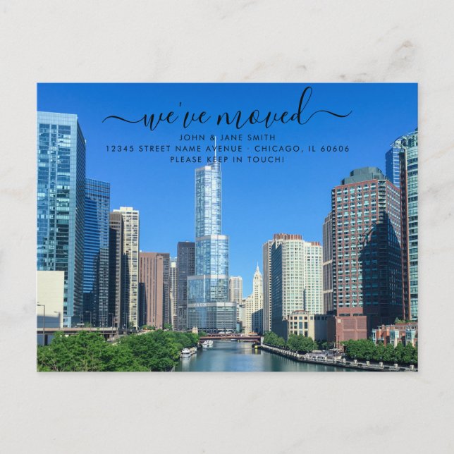 Postal de Invitación móvil de Chicago (Anverso)