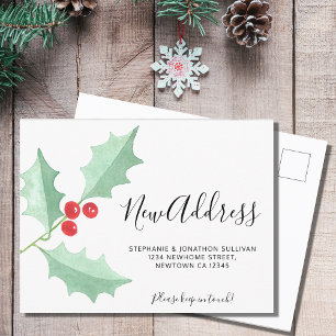 Postal de Invitación móvil de dirección nueva y ho