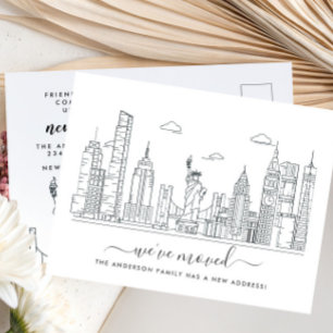 Postal de Invitación móvil de la ciudad de Nueva Y