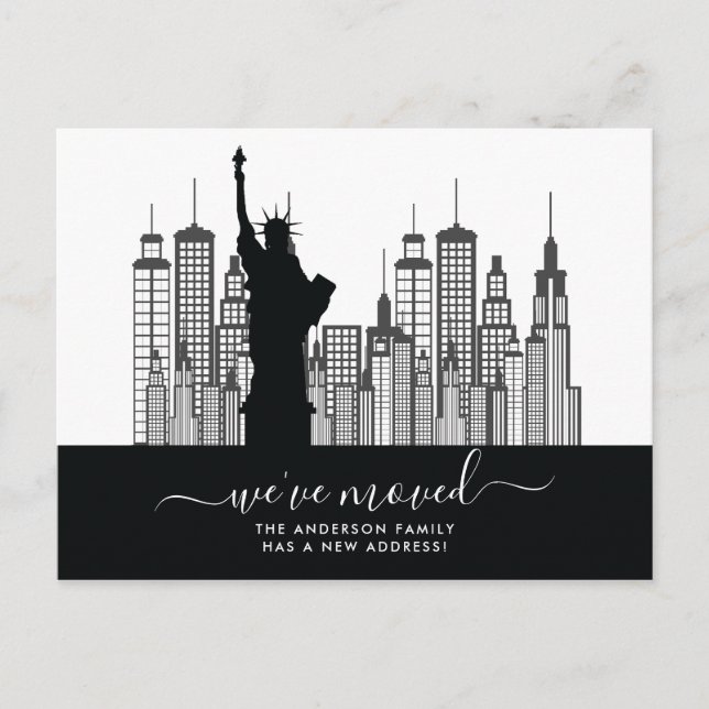 Postal de Invitación móvil de la ciudad de Nueva Y (Anverso)