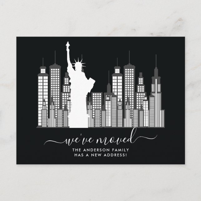 Postal de Invitación móvil de la ciudad de Nueva Y (Anverso)