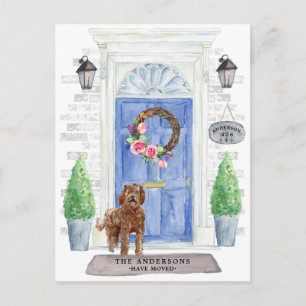 Postal de Invitación móvil de labradoodle