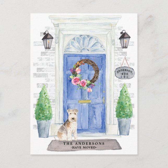 Postal de Invitación móvil de Lakeland Terrier (Anverso)