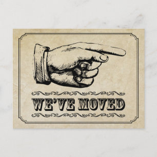 Postal de Invitación móvil de puntero de época
