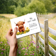 Postal de Invitación móvil de vaca de montaña