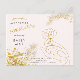 Postal De Invitación Mystical 50th Birthday