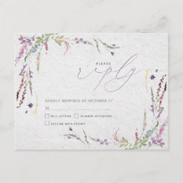 Postal De Invitación Nada Fancy Ama Solamente La Boda Casual Floral RSV