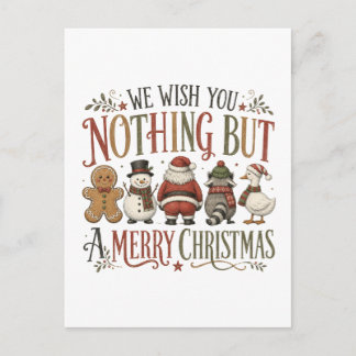Postal De Invitación Nada más que una feliz Navidad