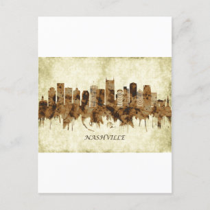 Postal De Invitación Nashville Tennessee Cityscape