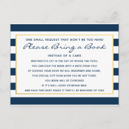 Postal De Invitación Nautical Anchor trae Baby Shower biblioteca de lib