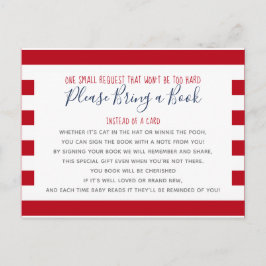 Postal De Invitación Nautical Anchor trae Baby Shower biblioteca de lib