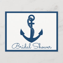 Postal De Invitación Nautical Bridal Shower