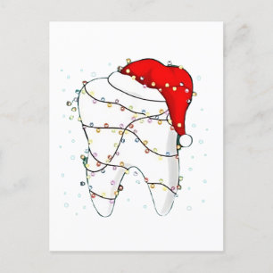 Postal De Invitación Navidad Dental Dunny Dentista Fiesta