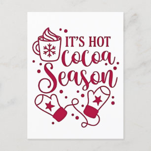 Postal De Invitación Navidades de Cacoa en temporada de chocolate calie