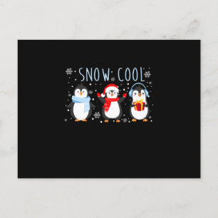 Postal De Invitación Navidades de invierno de Guay con nieve pingüino c