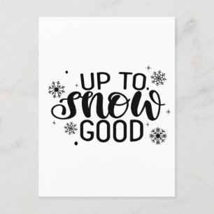 Postal De Invitación Navidades divertidos de nieve hacen copo de nieve