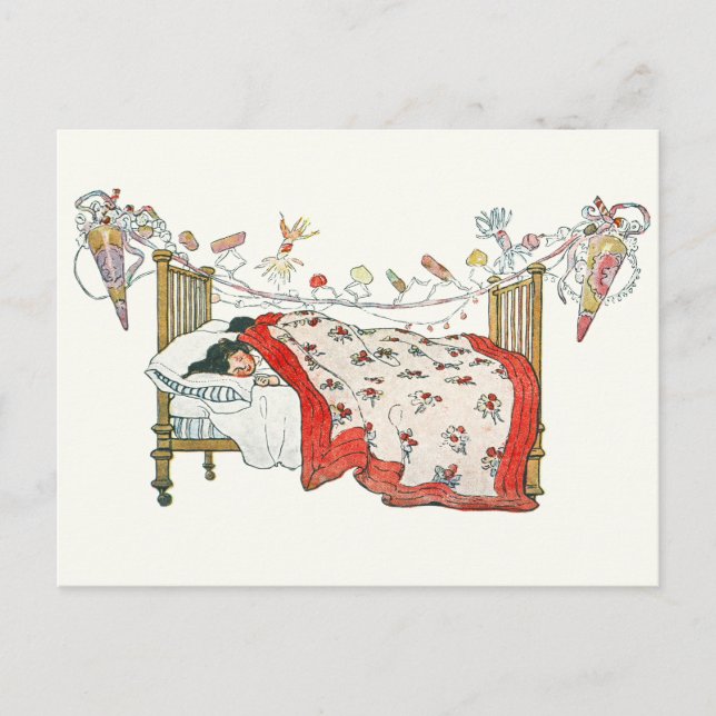 Postal De Invitación Navidades Eve Vintage (Anverso)