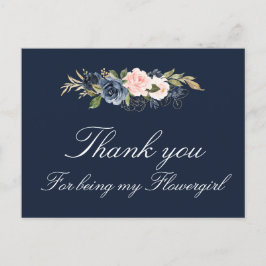 Postal De Invitación navío y florida rubia florida floral carné de agra