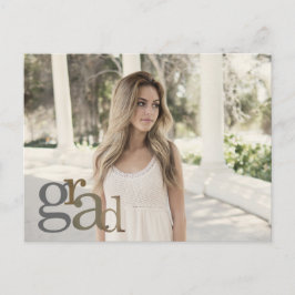Postal de Invitación Neutral Grad Foto 2024