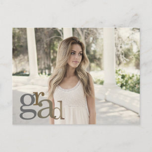 Postal de Invitación Neutral Grad Foto 2024