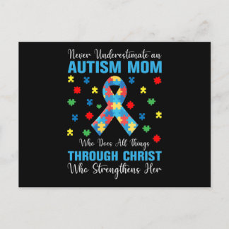 Postal De Invitación Never Underestimate an Autism Mom Who Does All Thi