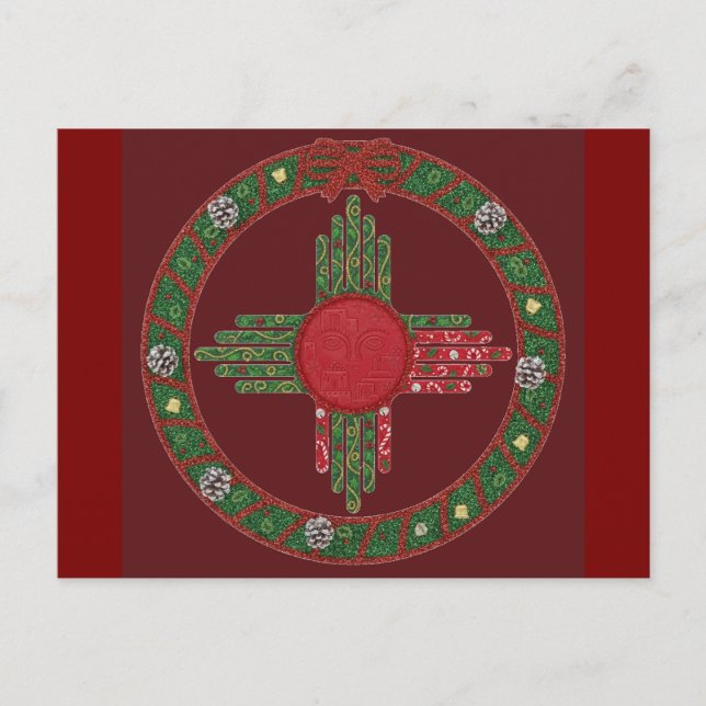 Postal De Invitación New Mexico Christmas  (Anverso)