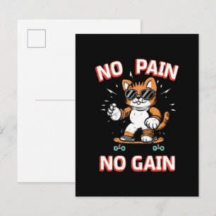 Postal De Invitación No hay dolor No hay Ganancia