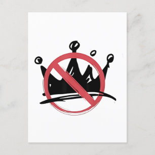 Postal De Invitación No hay reyes en Estados Unidos 2025 4 de julio