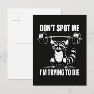 Postal De Invitación No me veas estoy tratando de morir