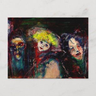 Postal De Invitación NOCHE DE CARNAVAL EN VENECIA Negro