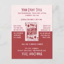 Postal De Invitación Noche de Juegos Divertidos Fiesta