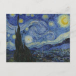 Postal De Invitación "Noche estrellada" por Van Gogh<br><div class="desc">Este diseño presenta una reproducción sin alteraciones ni ediciones muy alta de la famosa pintura "Starry Night" de Van Gogh.</div>