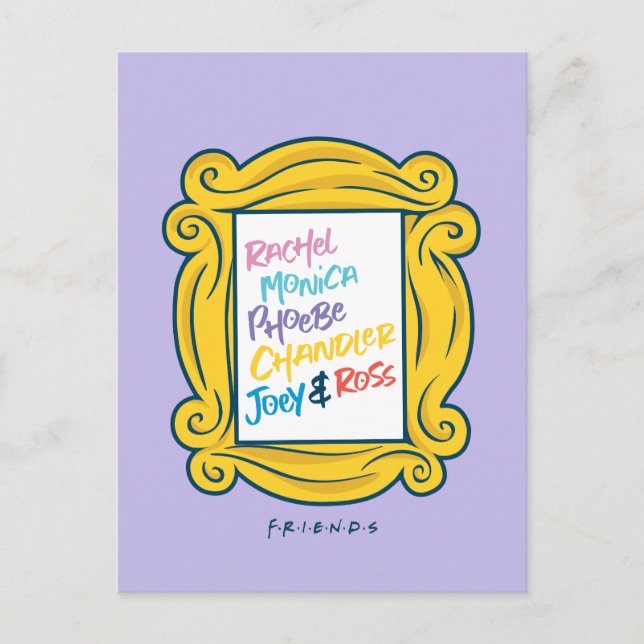 Postal De Invitación Nombres FRIENDS™ en Peephole (Anverso)