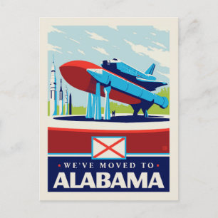 Postal De Invitación Nos hemos mudado a Alabama