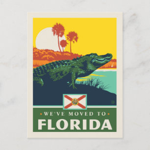 Postal De Invitación Nos hemos mudado a Florida
