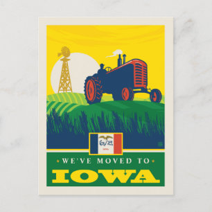 Postal De Invitación Nos hemos mudado a Iowa