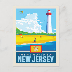 Postal De Invitación Nos hemos mudado a Nueva Jersey