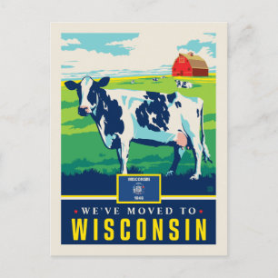 Postal De Invitación Nos hemos mudado a Wisconsin