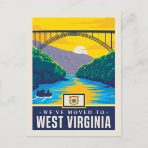 Postal De Invitación Nos Mudamos A West Virginia
