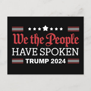 Postal De Invitación Nosotros El Pueblo Hemos Hablado Trump 2024