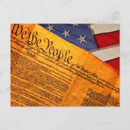 Postal De Invitación Nosotros, el pueblo, la bandera de la Constitución