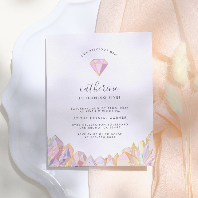 Postal De Invitación Nuestra Fiesta de Cumpleaños de Nena Joya Preciosa (Subido por el creador)