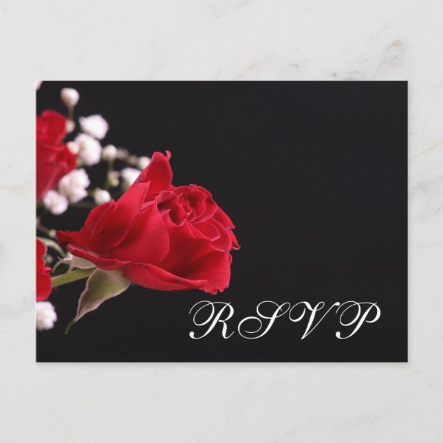 Postal De Invitación Nuestro Rosa Boda RSVP (Anverso)