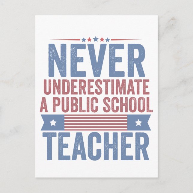 Postal De Invitación Nunca subestimes a Walz, profesor de una escuela p (Anverso)