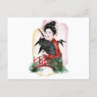 Obra artística japonesa de Geisha Chica