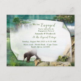 Postal De Invitación Océanos y ríos mundiales, lagos y actividades depo