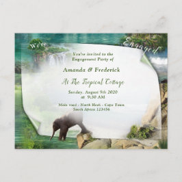 Postal De Invitación Océanos y ríos mundiales, lagos y actividades depo