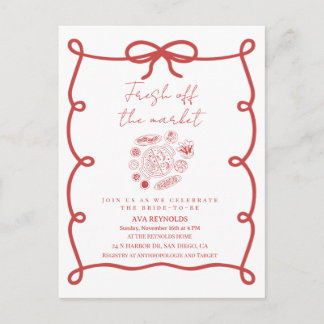 Postal De Invitación Off The Market Bridal Shower Invitation Template