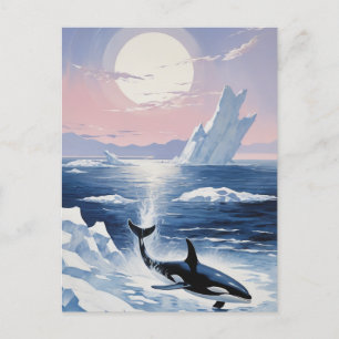 Postal De Invitación Orca Alaska